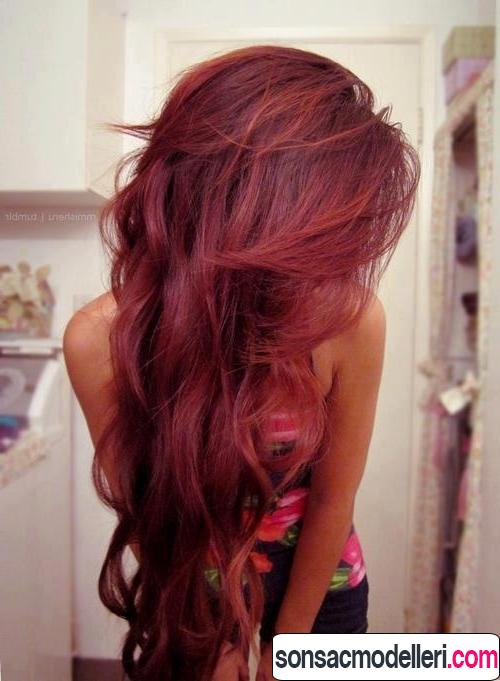 vişne kızılı saç boyası